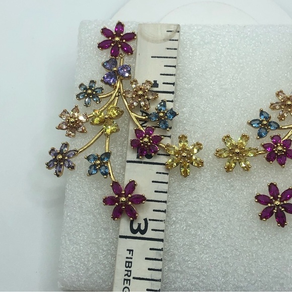 Kate Spade New York First Bloom Floral Drop Earrings Gold Tone 2.8” L / 2.2” W - Picture 8 of 8